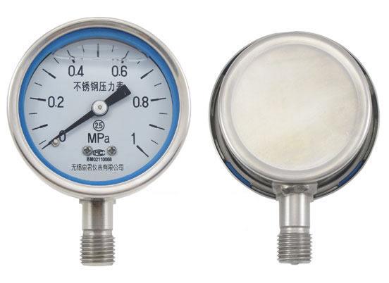 優(yōu)質不銹鋼壓力表(品質保證)無錫泉君儀表 專業(yè)供應銷售